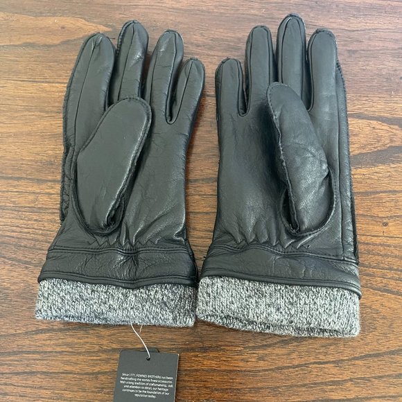 Fownes Black Leather gloves - Picture 1 of 2